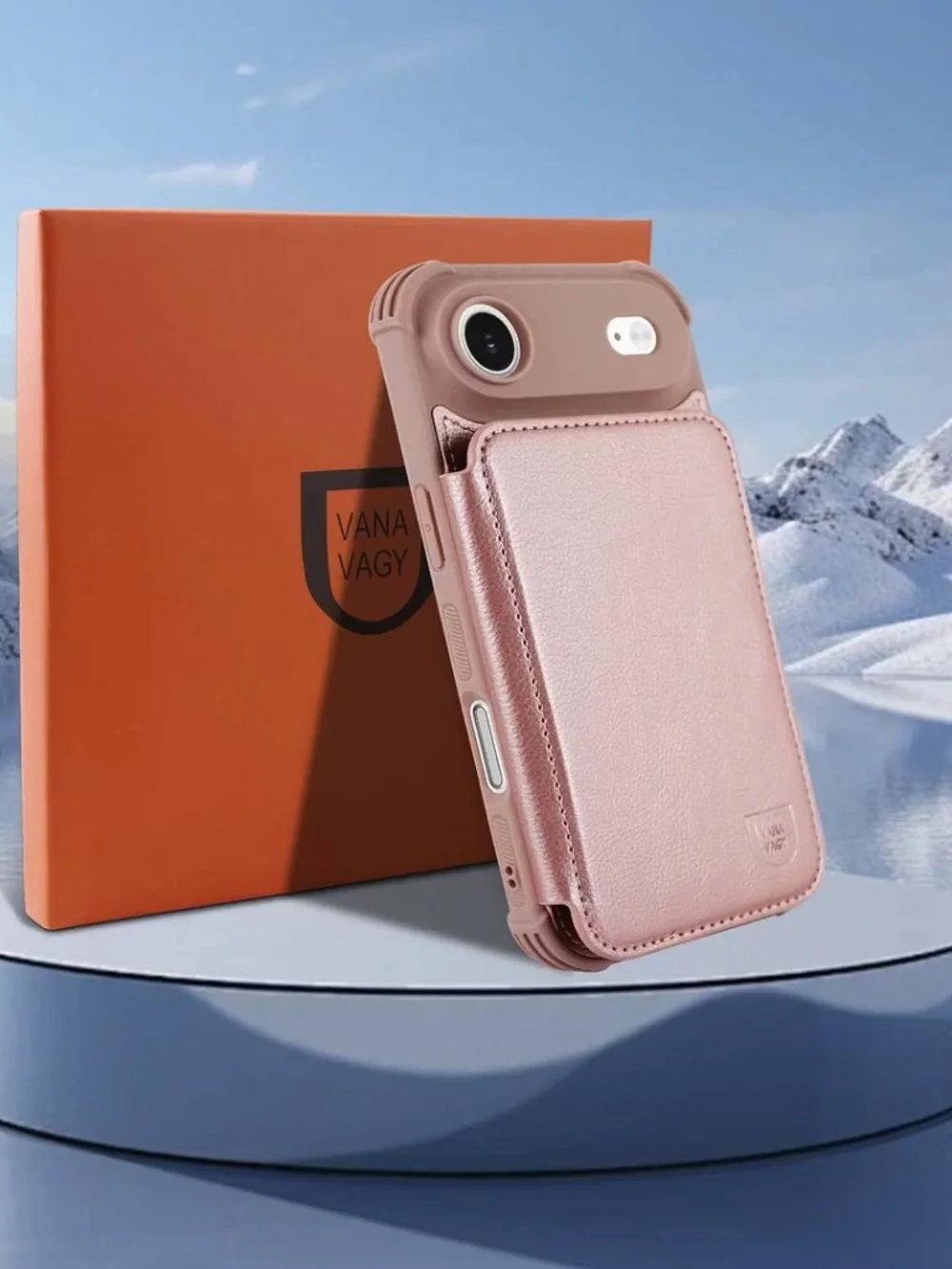 iPhone Air Wallet Case with RFID Blocking Card Holder